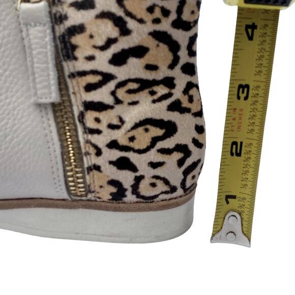 Rollie Booties 7 leather ankle boots Neutral Fall Leopard winter Casual Comfort - Picture 10 of 14